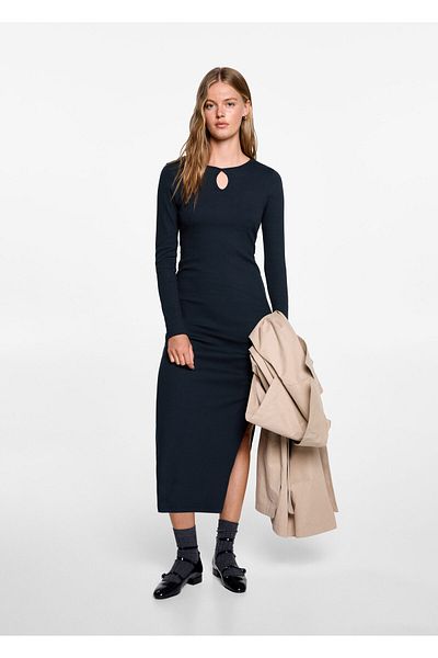 MANGO Navy Blue Girl's Dress 77074786
