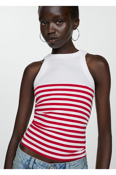 MANGO Woman Rotes Damen-Bustier 77140624