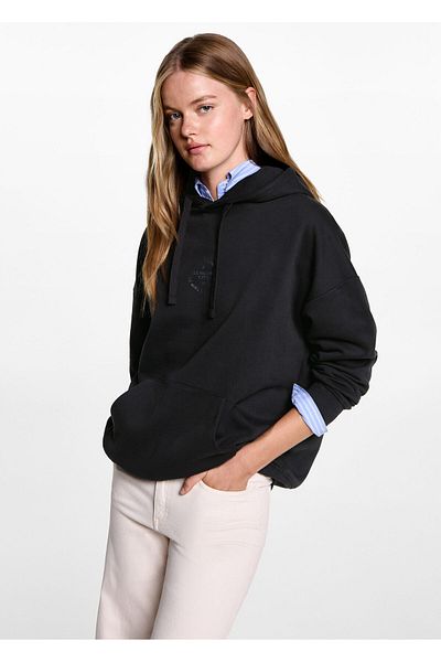 MANGO Woman Charcoal Color Girl's Sweatshirt 77085993
