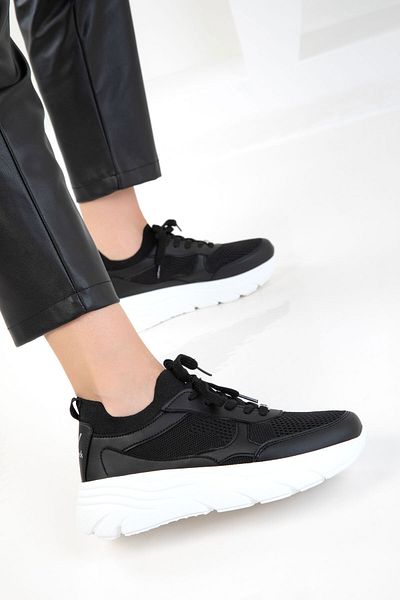 SOHO Black Women's Sneaker 20628
