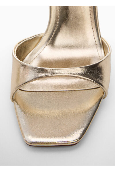 MANGO Altin Kadın Topuklu Ayakkabı 87090329