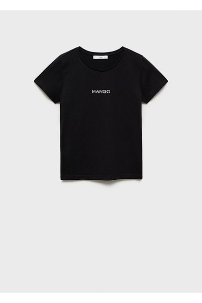 MANGO Μαύρο γυναικείο T-Shirt 87040291