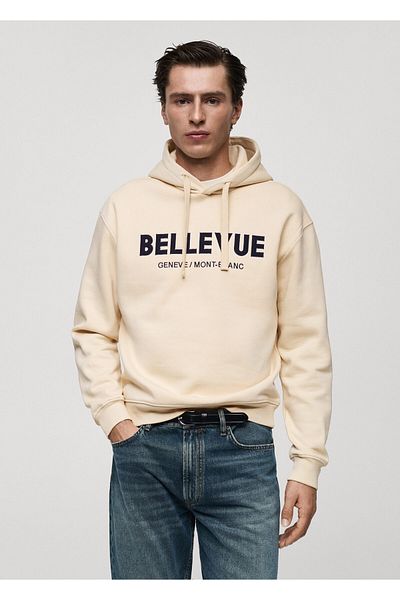 MANGO Natürliches Herren-Sweatshirt 77037924