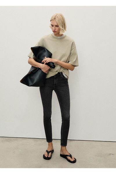 MANGO Blugi de damă gri 87000250