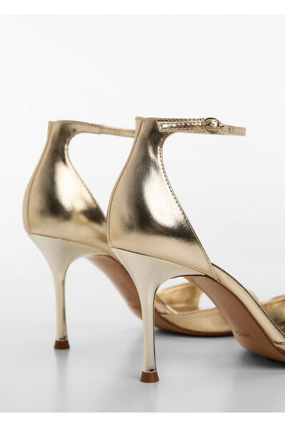 MANGO Altin Kadın Topuklu Ayakkabı 87090329