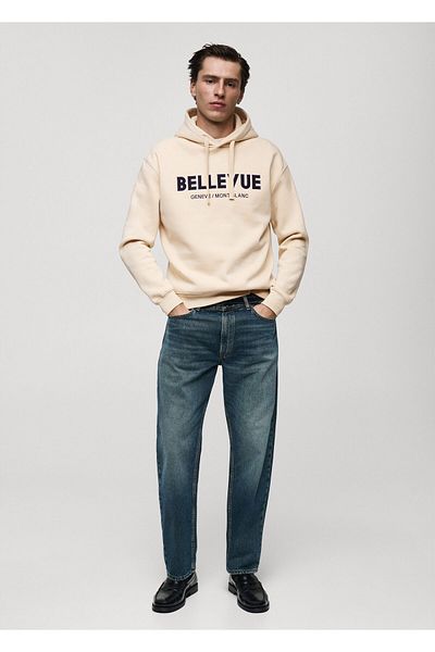 MANGO Natürliches Herren-Sweatshirt 77037924
