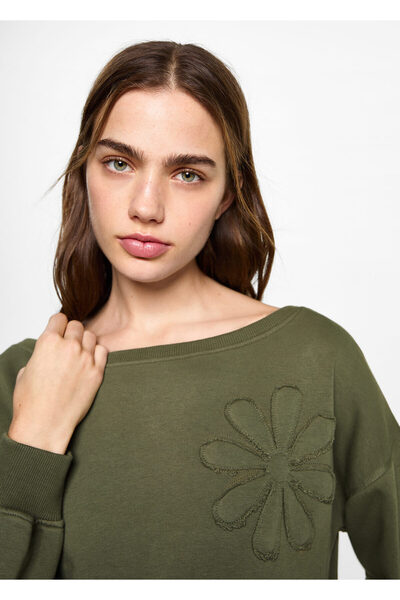 MANGO Haki Kız Çocuk Sweatshirt 87081513