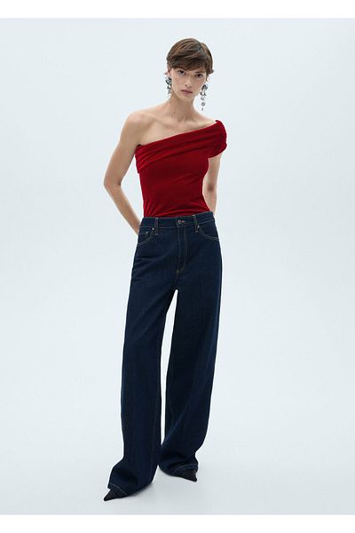 MANGO Woman Red Women's Bodysuit 77099060