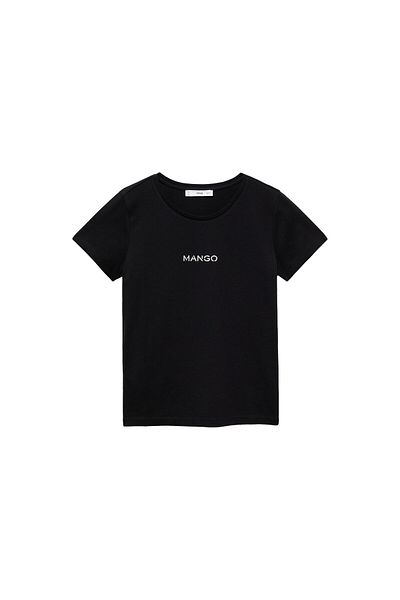 MANGO Μαύρο γυναικείο T-Shirt 87040291
