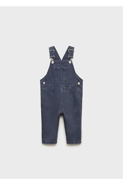 MANGO Baby Boy Navy Blue Jumpsuit