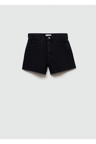 MANGO Siyah Denim Kız Çocuk Şort & Bermuda 77090639