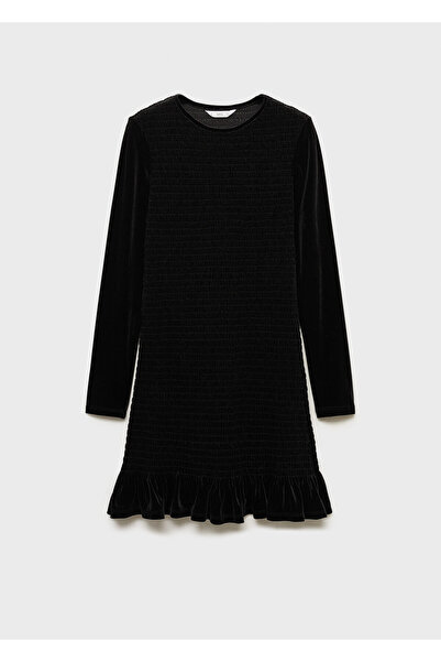 MANGO Siyah Kız Çocuk Elbise 77039067