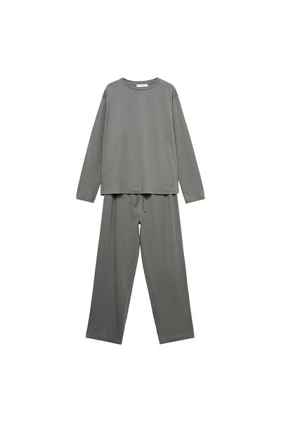 MANGO Set pijamale pentru femei Ash 87082888