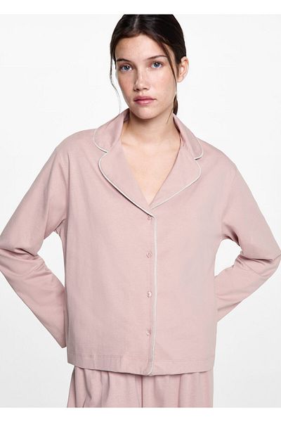 MANGO Woman Hellrosa Mädchen-Pyjamahose 77096735