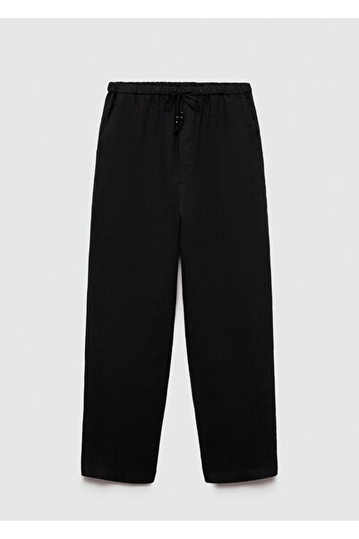 MANGO Woman Siyah Kadın Pantolon 77050332