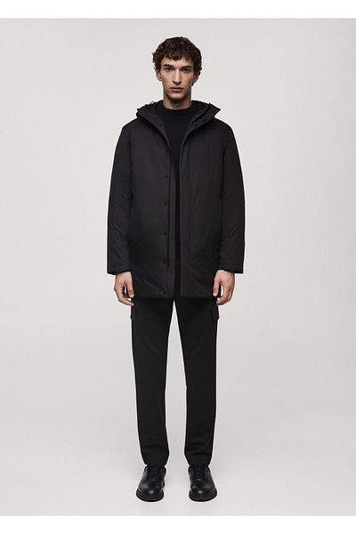 MANGO Woman Charcoal Color Men's Coat 77019228