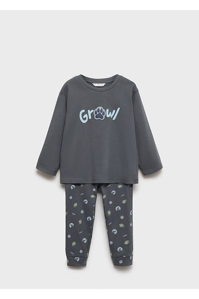 MANGO Baby Boy Charcoal Farbe Pyjama Bottom