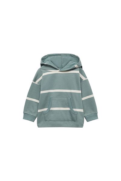 MANGO Woman Baby Boy Pastel Green Sweatshirt