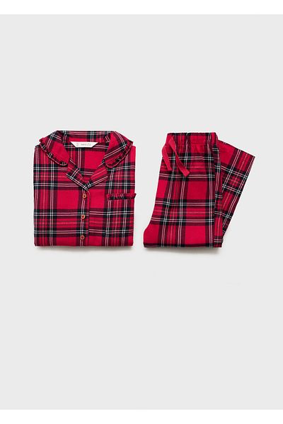 MANGO Rotes Baby-Pyjama-Set für Mädchen 77048269