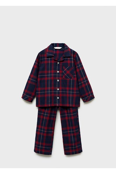 MANGO Pantaloni de pijama roșu închis pentru bebeluș