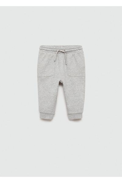 MANGO Baby Boy Metal Gray Trousers
