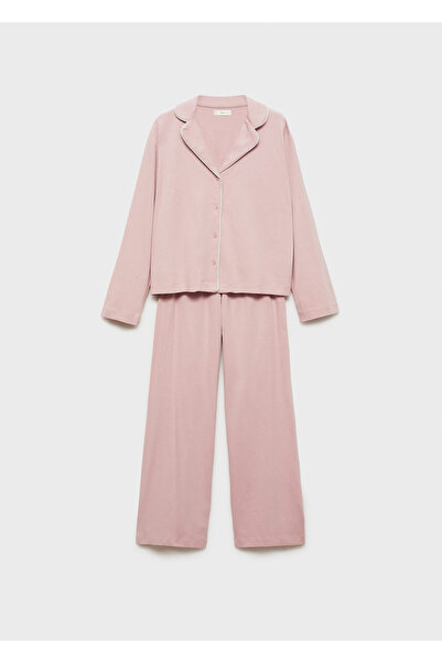 MANGO Woman Pale Pink Girls' Pajama Bottoms 77096735