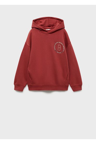 MANGO Boy's Cherry Color Sweatshirt