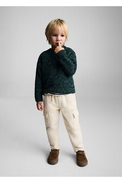 MANGO Baby Boy Green Sweater