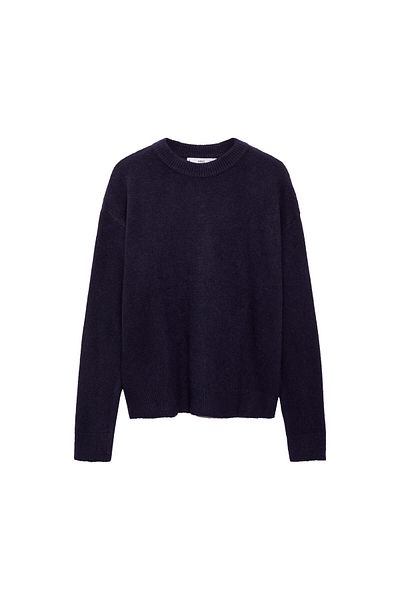 MANGO Navy Blue Women's Sweater 77007695