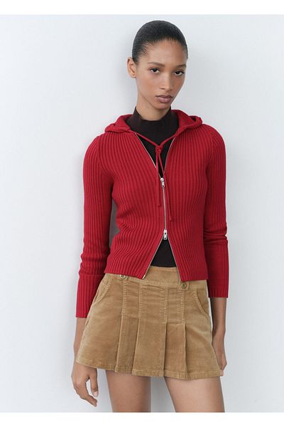MANGO Woman Red Women's Sweater 77078633