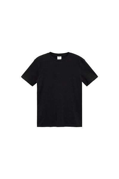 MANGO Schwarzes Herren-T-Shirt 77050587