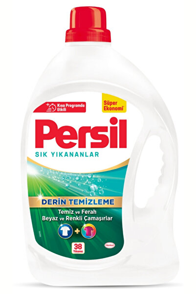 Persil Jel Sık Yıkananlar Sıvı Çamaşır Deterjanı 38 Yıkama 2470 ml