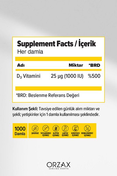 Ocean Vitamin D3 Drops 1000 Iu - 50 ml