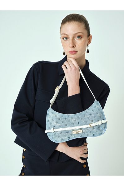 Pierre Cardin Geantă de umăr pentru femei Blue Monogram 05PO25Y2044