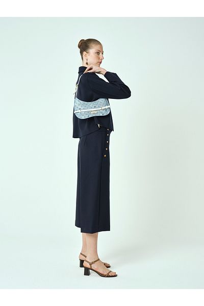 Pierre Cardin Geantă de umăr pentru femei Blue Monogram 05PO25Y2044