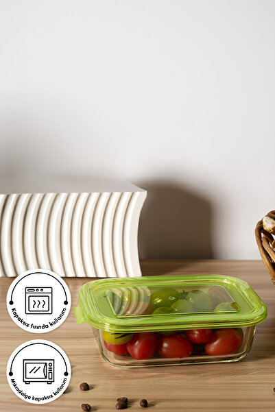 Karaca 640 ml Lucy Storage Container with Glass Chamber