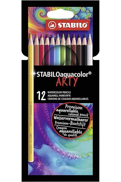 Stabilo Aquacolor Arty - Dry Paint Pen - Pack of 12 - Various Colors