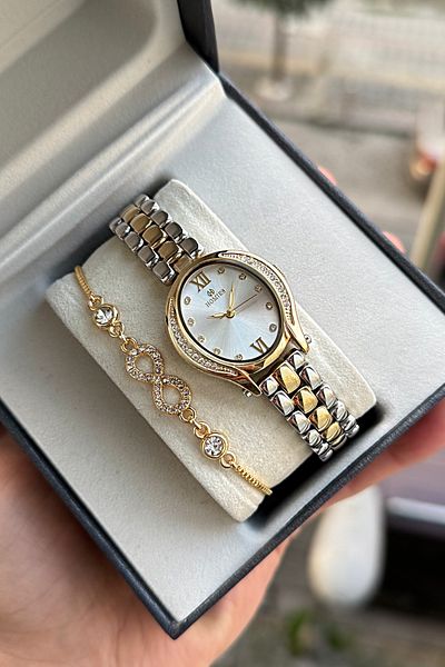 Homies Women's Wrist Watch with Original Gift Box and Bracelet Gift.Hmblzk7365Fgf