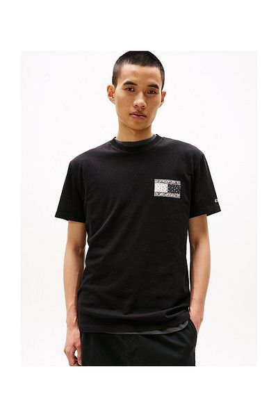 Tommy Hilfiger Pánské tričko TJM REG PAISLEY FLAG TEE EXT