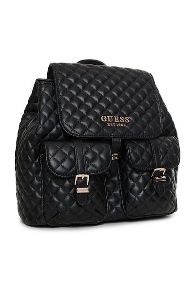 Guess Černý dámský batoh se stahovací šňůrkou 13x27x26