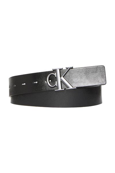 Calvin Klein PŘEZANÁ PLAKETA S MONOGRAMEM 35MM, NASTAVITELNÁ/