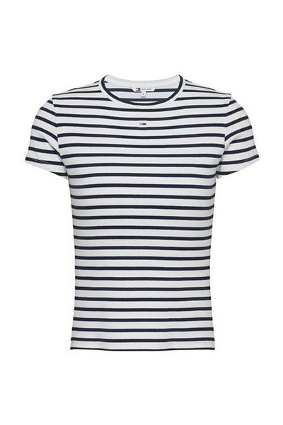 Tommy Hilfiger Námořnické modré pruhované dámské tričko Tjw