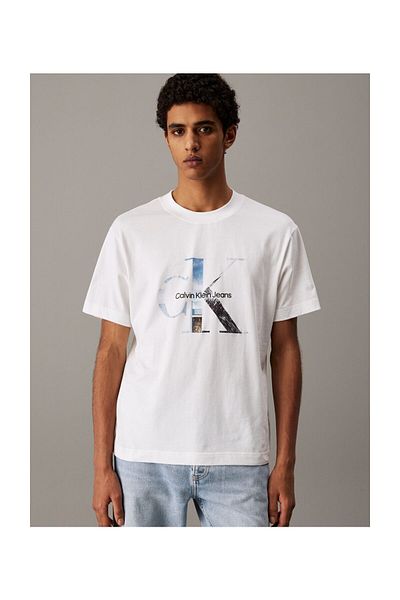 Calvin Klein ΜΠΛΟΥΖΑ TEE ΦΩΤΟ ΜΟΝΟΓΡΑΜΜΑ