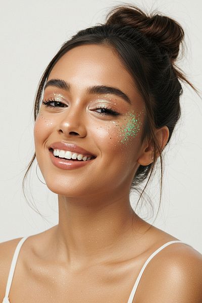 Trendyolmilla Beauty Cremeförmiger glänzender Glitzer-Regenbogen TKZSS25YD00002