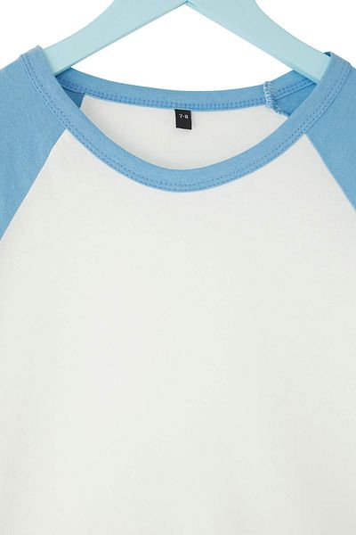 TRENDYOLKIDS Ecru-Blue 2'Li Boys 100% Cotton Color Blocking Short Sleeve Knitted T-Shirt Tkdss25Ts00106