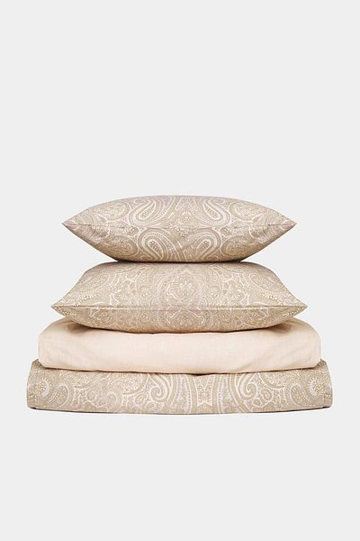 Trendyol Collection Διπλό Σετ Παπλωματοθήκη 100% Βαμβακερό Εφαρμοσμένο Σεντόνι TPHSS25CKN00012