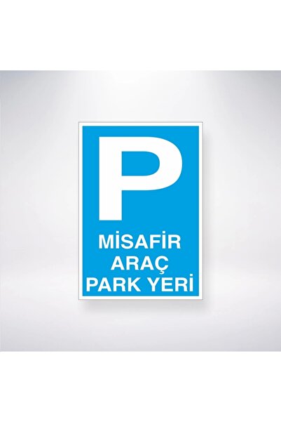 Reysa Tasarım ملصق P لوقوف السيارات للضيوف مقاس 20 × 28 سم