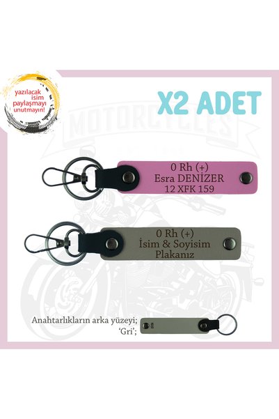 Asortishey Name Plate & 0 Rh (+) Blood Group Written X2 Keychain Set, Ash Gre...