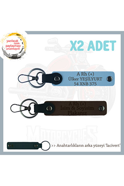 Asortishey X2' Keychain, K Coffee-Blue-Navy, Written on Package Dispensers, N...