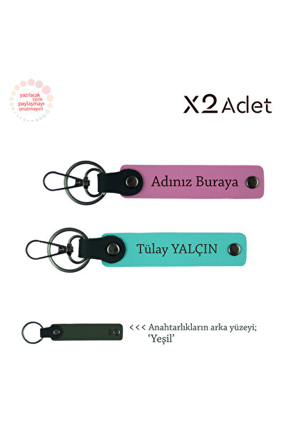 Miaju Doctoral New Year's Gift, 2-Piece Keychain Gift with Name Written, Pink...